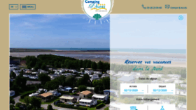 What Camping-des-dunes.com website looked like in 2020 (4 years ago)