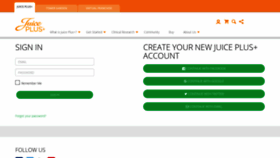What Customers.juiceplus.com website looked like in 2020 (4 years ago)