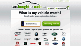 What Carsboughtforcash.com website looked like in 2020 (4 years ago)