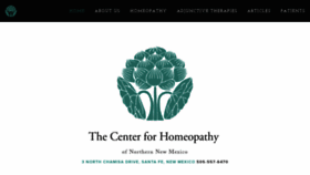 What Centerforhomeopathy.com website looked like in 2020 (4 years ago)