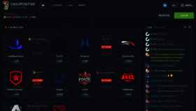 What Csgopositive.ru website looked like in 2020 (4 years ago)