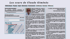 What Claude-gimenes.fr website looked like in 2020 (4 years ago)