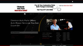 What Clemsonautoparts.net website looked like in 2020 (4 years ago)