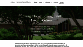 What Carrolltonbaptistchurch.org website looked like in 2020 (4 years ago)