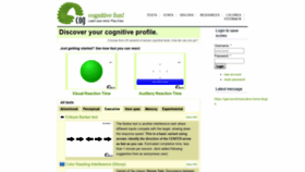 What Cognitivefun.net website looked like in 2020 (4 years ago)