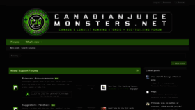 What Canadianjuicemonsters.net website looked like in 2020 (4 years ago)