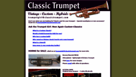 What Classictrumpet.com website looked like in 2020 (4 years ago)