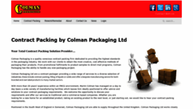 What Colmanpackagingltd.co.uk website looked like in 2020 (5 years ago)