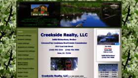 What Creeksiderealtyllc.com website looked like in 2020 (4 years ago)
