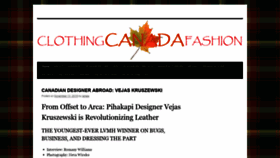 What Clothingcanadafashion.com website looked like in 2020 (4 years ago)