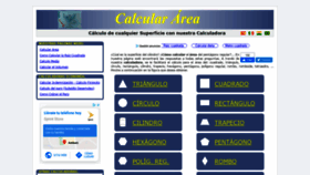 What Calculararea.com website looked like in 2020 (4 years ago)