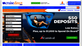 What Cruisedirect.com website looked like in 2020 (4 years ago)