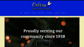 What Coltrinmortuary.com website looked like in 2020 (4 years ago)