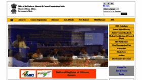 What Censusindia.gov.in website looked like in 2020 (4 years ago)