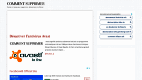 What Comment-supprimer.info website looked like in 2020 (4 years ago)