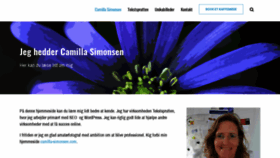 What Camilla-simonsen.dk website looked like in 2020 (4 years ago)