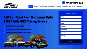 What Car4cash.com.au website looked like in 2020 (4 years ago)