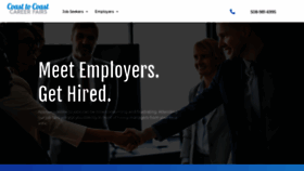 What C2cjobfairs.com website looked like in 2020 (5 years ago)