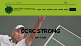 What Ccrctennis.com website looked like in 2020 (4 years ago)