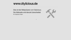 What Citylicious.de website looked like in 2020 (4 years ago)