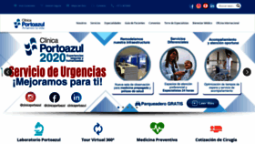 What Clinicaportoazul.com website looked like in 2020 (4 years ago)