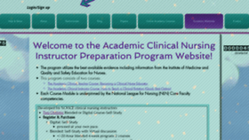 What Clinicalnursinginstructor.com website looked like in 2020 (4 years ago)