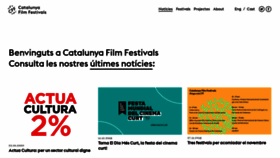 What Catalunyafilmfestivals.com website looked like in 2020 (4 years ago)