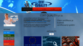 What Certquality.cz website looked like in 2020 (4 years ago)