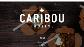 What Cariboupoutine.co.uk website looked like in 2020 (4 years ago)