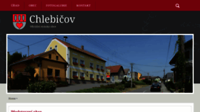 What Chlebicov.cz website looked like in 2020 (4 years ago)