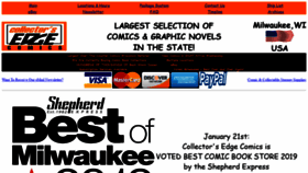 What Collectorsedgecomics.com website looked like in 2020 (4 years ago)