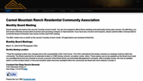 What Cmrrca.org website looked like in 2020 (4 years ago)