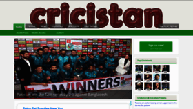 What Cricistan.com website looked like in 2020 (4 years ago)