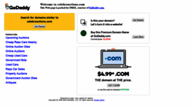 What Celebrauctions.com website looked like in 2020 (4 years ago)