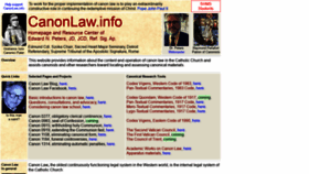 What Canonlaw.info website looked like in 2020 (4 years ago)