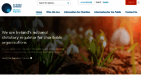 What Charitiesregulator.ie website looked like in 2020 (4 years ago)