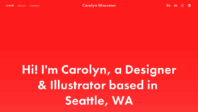 What Carolynwassmer.com website looked like in 2020 (4 years ago)