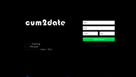 What Cum2date.com website looked like in 2020 (4 years ago)