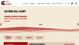 What Cespi.it website looked like in 2020 (4 years ago)