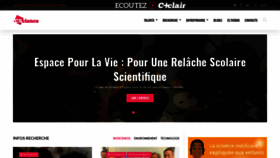 What Cscience.ca website looked like in 2020 (4 years ago)