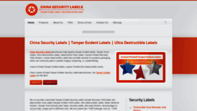 What Chinasecuritylabels.com website looked like in 2020 (4 years ago)