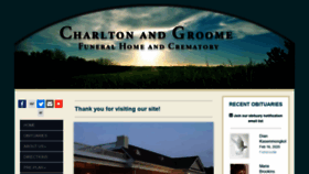 What Charltonandgroomefuneralhome.com website looked like in 2020 (4 years ago)