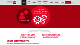 What Centrumdobrovolnictva.sk website looked like in 2020 (4 years ago)