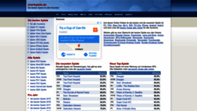 What Chartspiele.de website looked like in 2020 (4 years ago)