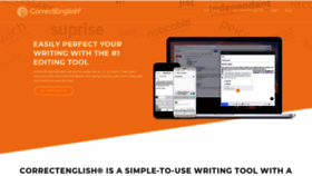 What Correctenglish.com website looked like in 2020 (4 years ago)