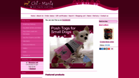 What Chi-mania.co.uk website looked like in 2020 (4 years ago)