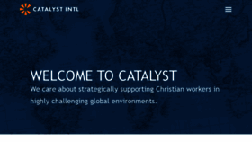 What Catalystintl.org website looked like in 2020 (4 years ago)