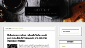 What Coffeechat.ro website looked like in 2020 (5 years ago)