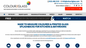 What Colour2glass.com website looked like in 2020 (4 years ago)