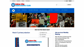What Culvercitydemocraticclub.com website looked like in 2020 (4 years ago)